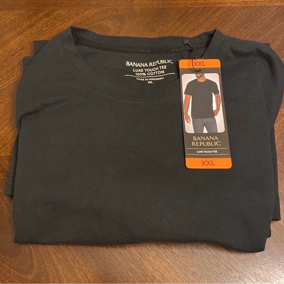 Banana Republic Men’s Crewneck luxury Touch Performance Tee-Shirt Blk XXL NWT - Picture 1 of 6